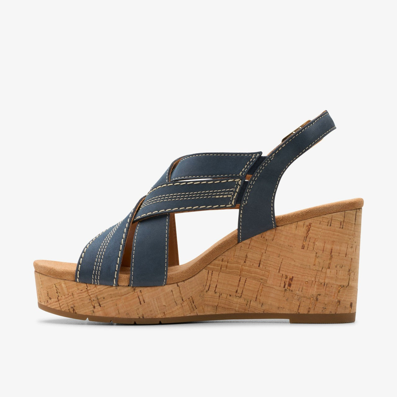 Sabina Sling Navy Nubuck Clarks Women