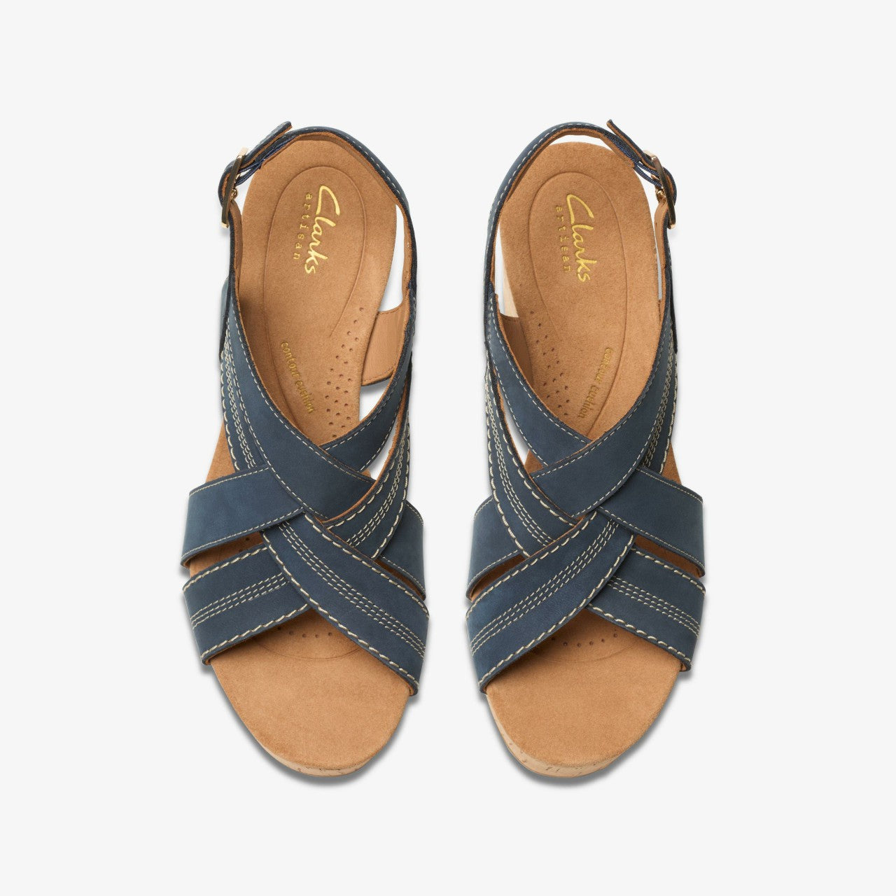 Sabina Sling Navy Nubuck Clarks Women