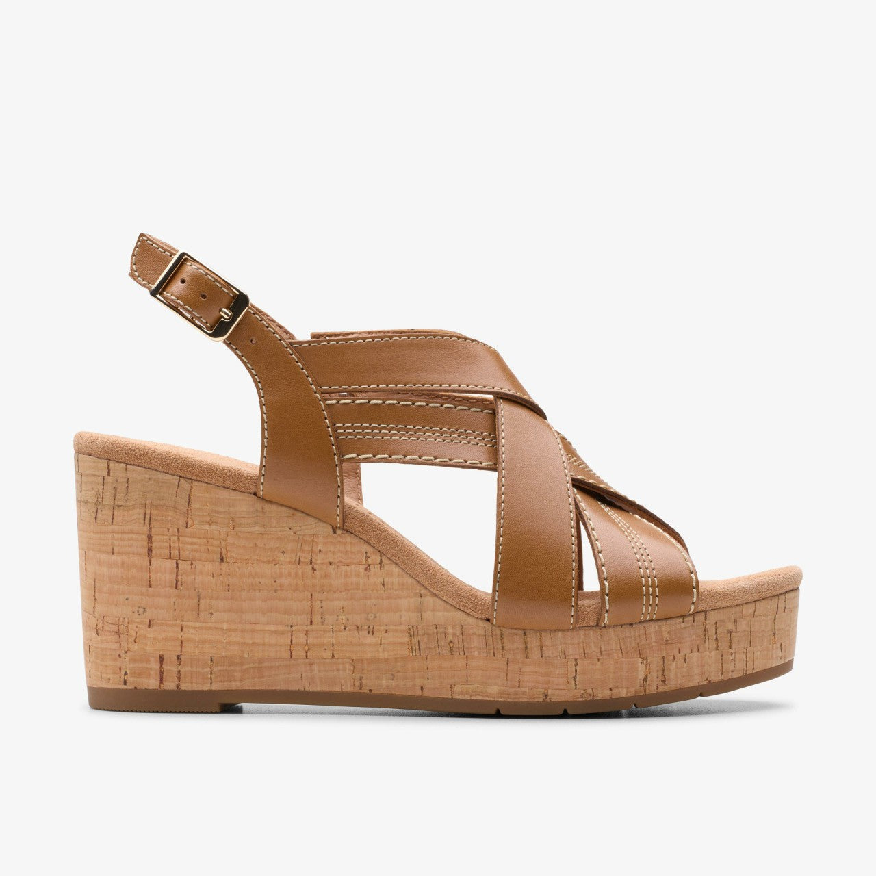 Sabina Sling Tan Leather Clarks Women