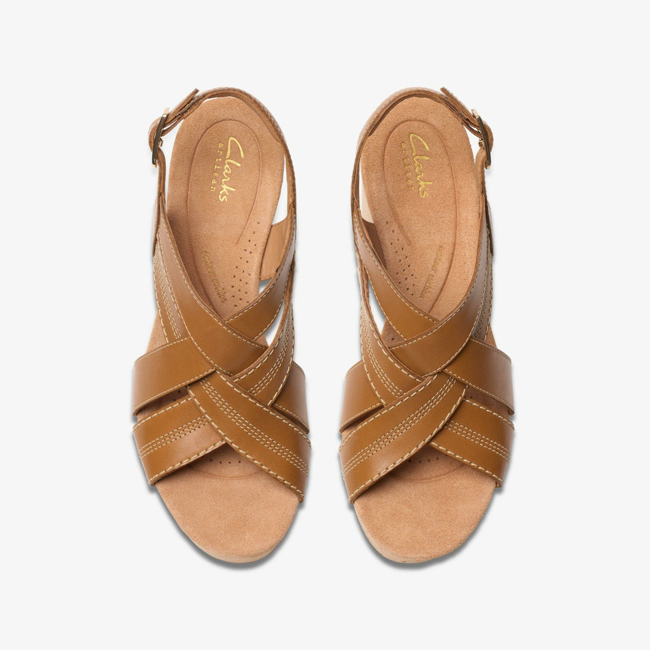 Sabina Sling Tan Leather Clarks Women