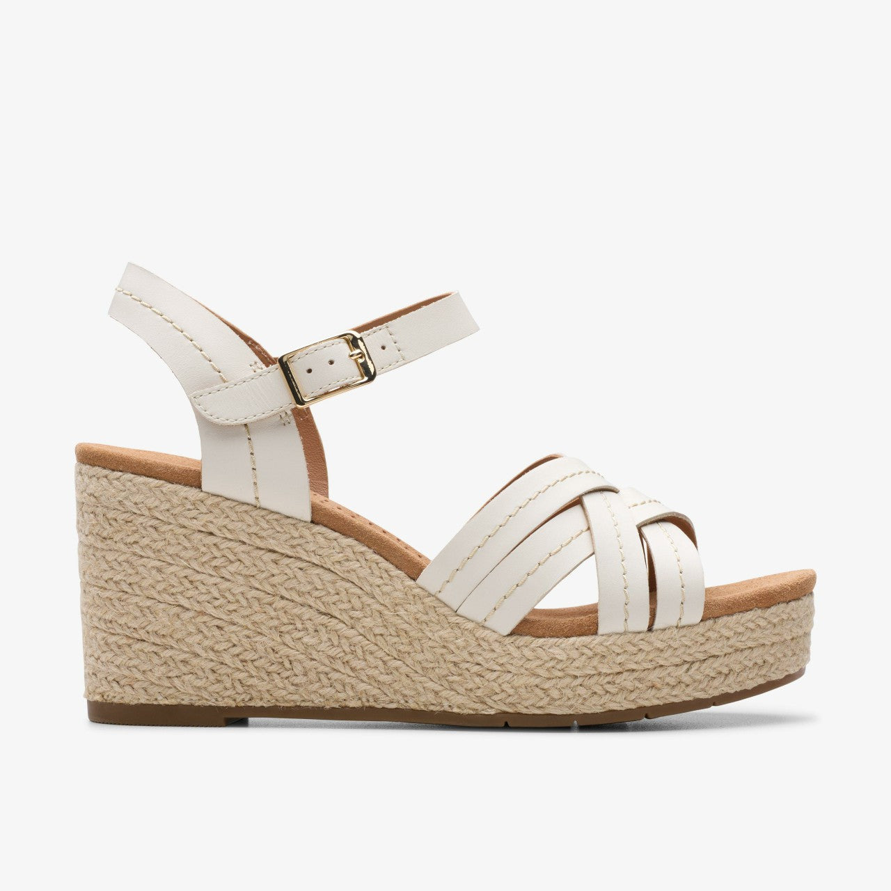 Sabina Strap Cream Leather Clarks Women