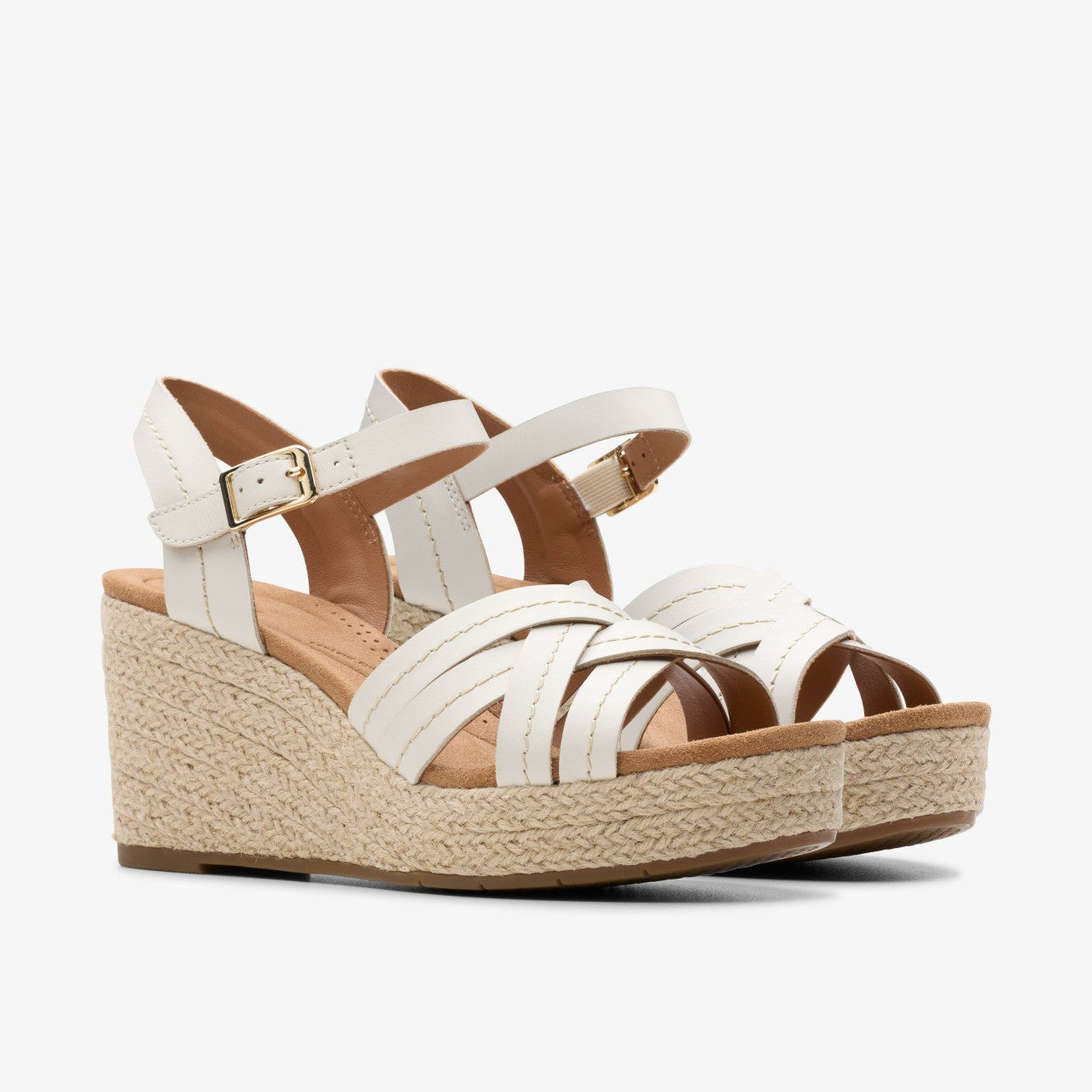 Sabina Strap Cream Leather Clarks Women