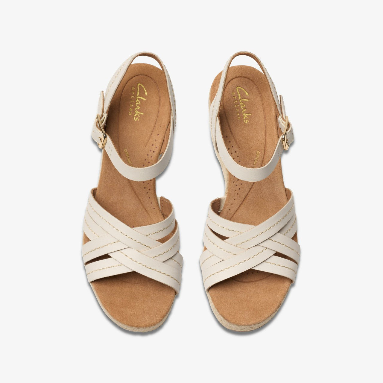 Sabina Strap Cream Leather Clarks Women