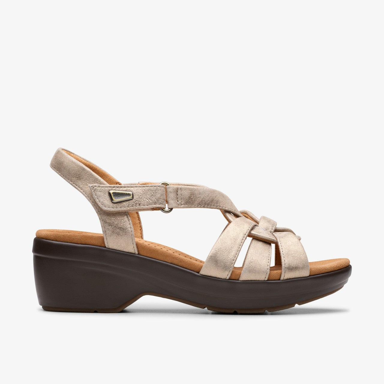 Tuleah Cross Metallic Leather Clarks Women