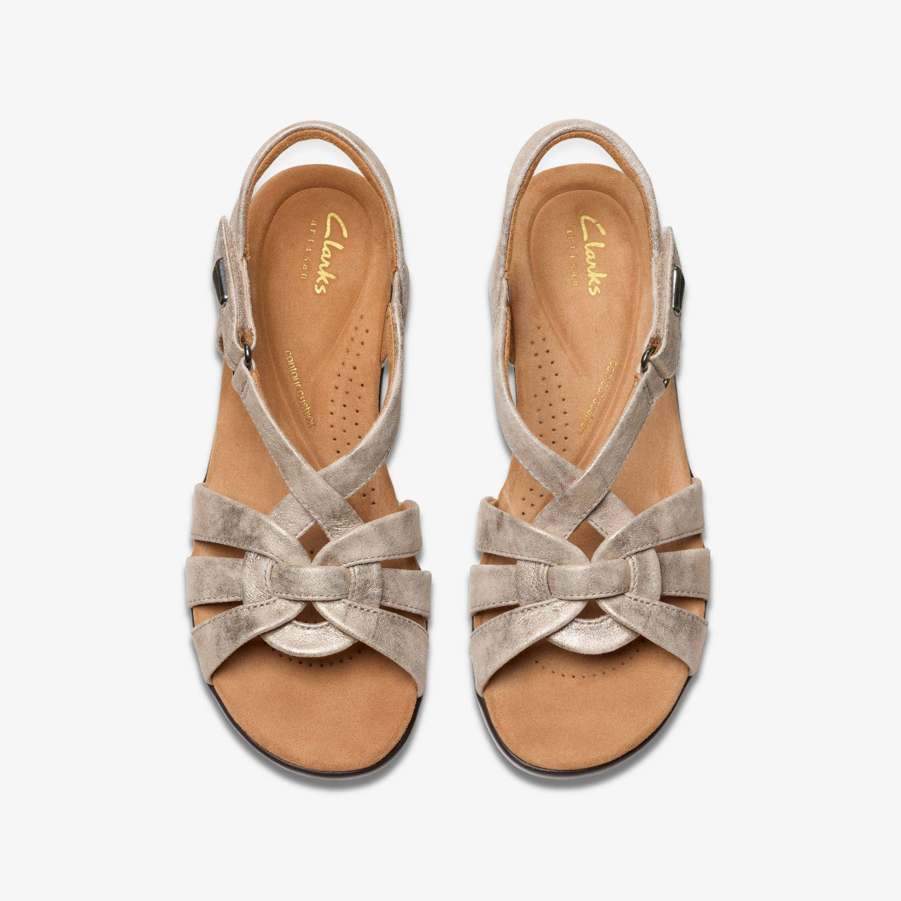 Tuleah Cross Metallic Leather Clarks Women