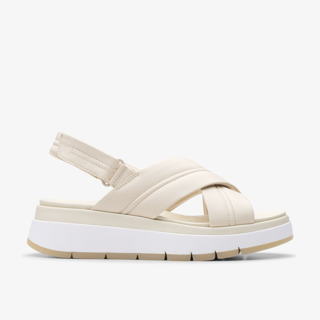 Tuscan Cross Cream Leather Clarks Women