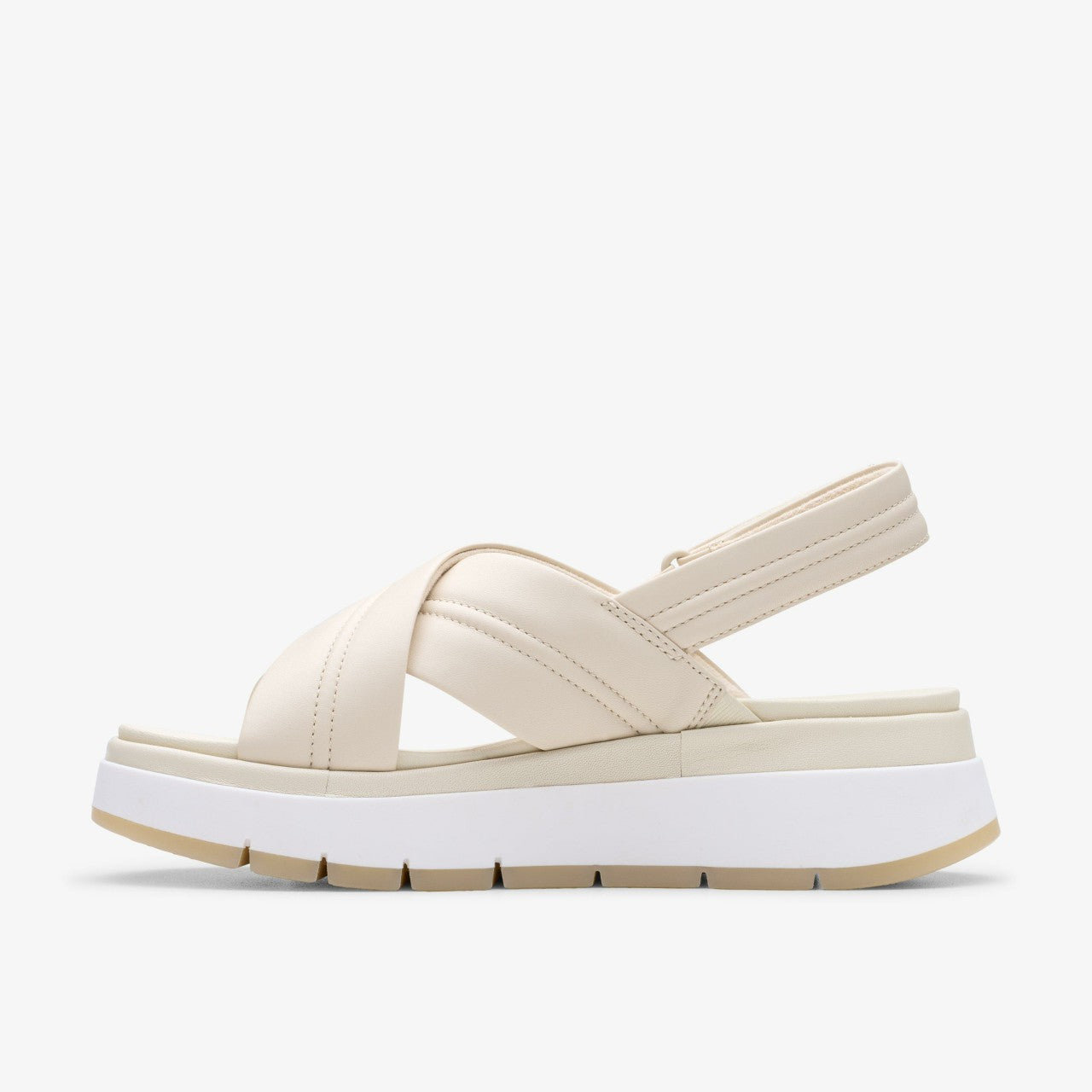 Tuscan Cross Cream Leather Clarks Women