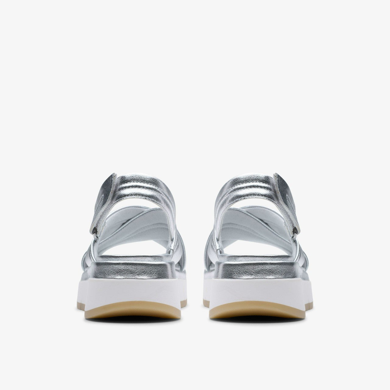 Tuscan Cross Silver Leather Clarks Women