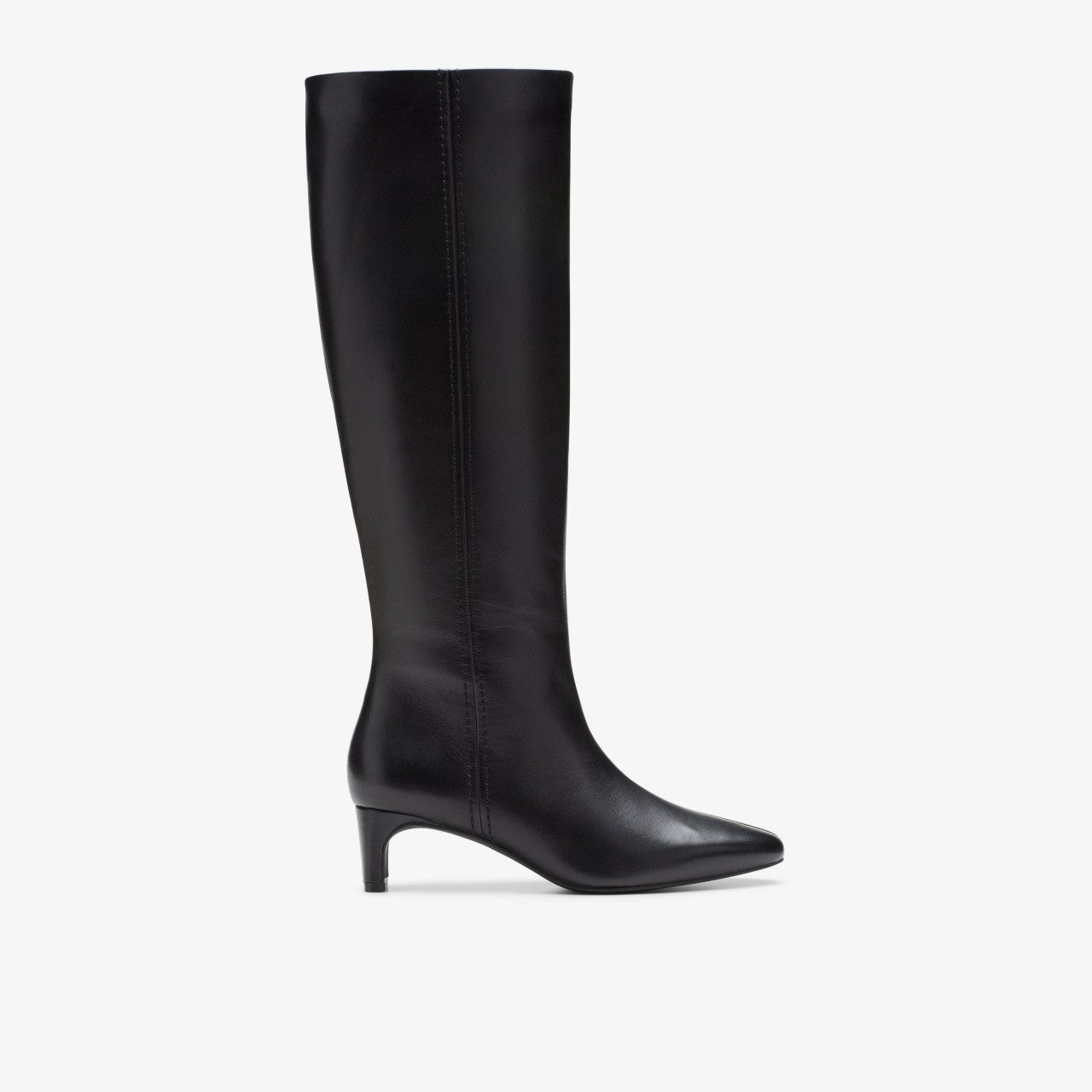 Edina Tall Black Leather Clarks Women