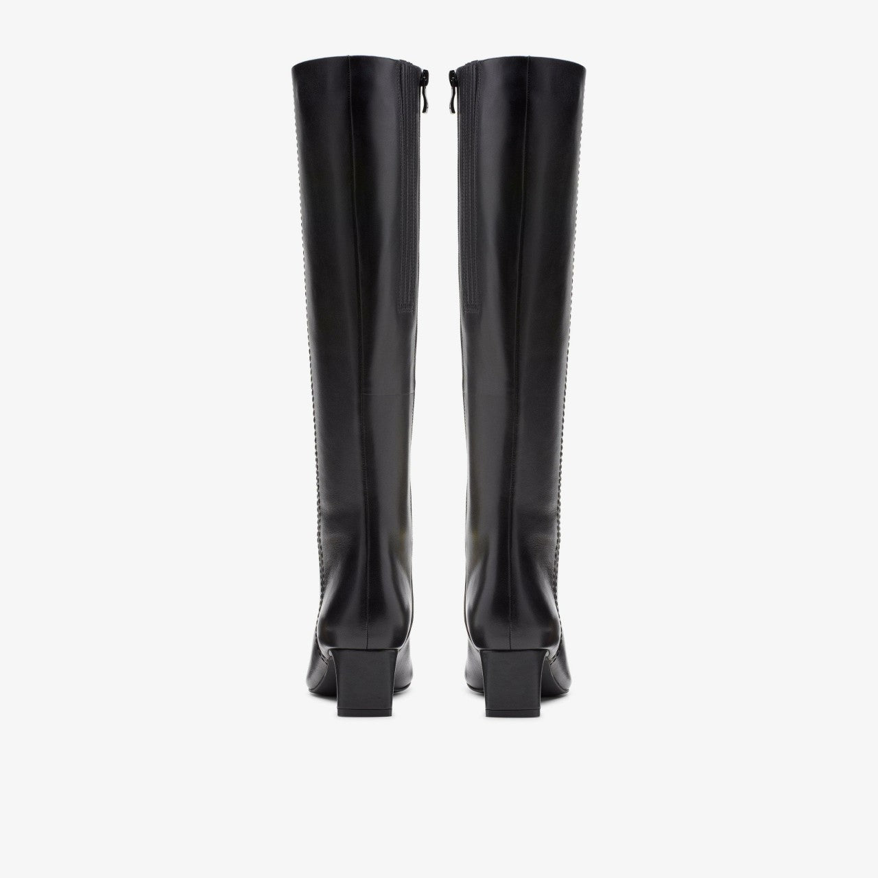 Edina Tall Black Leather Clarks Women