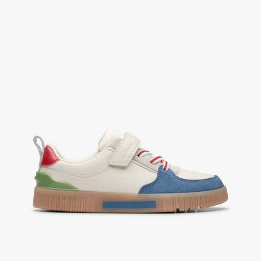 Oslo Vibe Kid White/Blue Clarks Kids