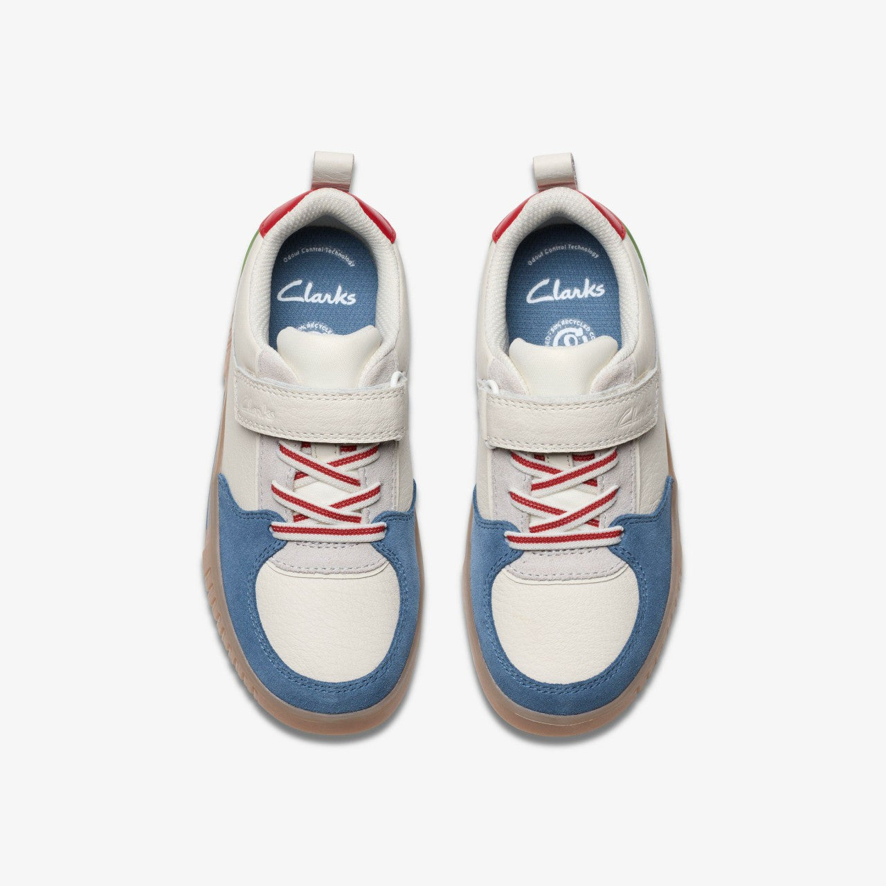 Oslo Vibe Kid White/Blue Clarks Kids