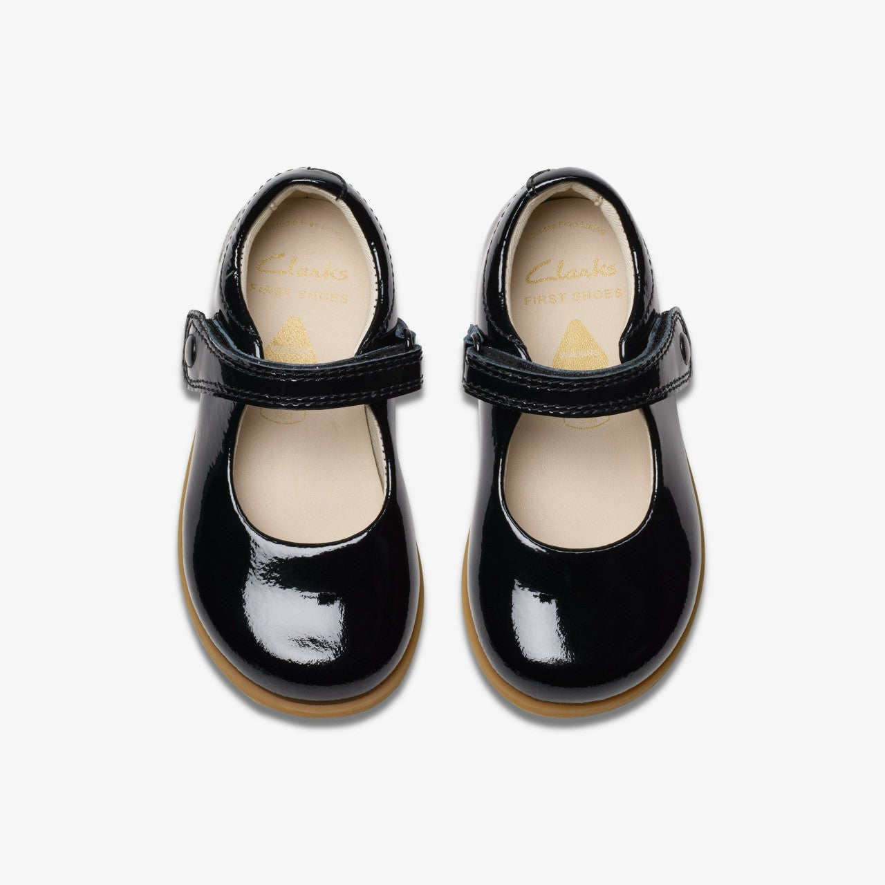 Drew Tap Toddler Black Patent Clarks Kids
