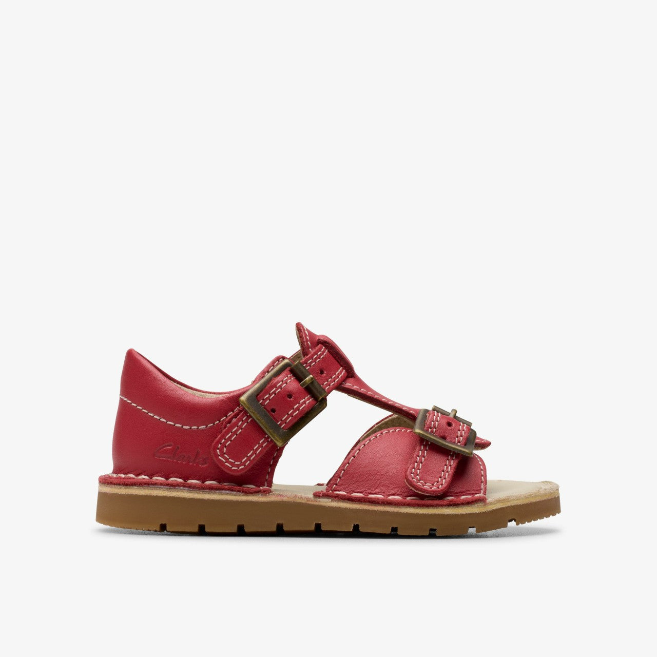 Playsun Toddler Red Leather Clarks Kids