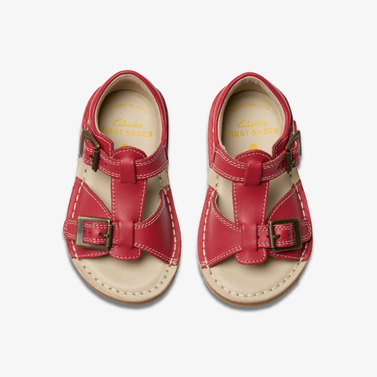 Playsun Toddler Red Leather Clarks Kids