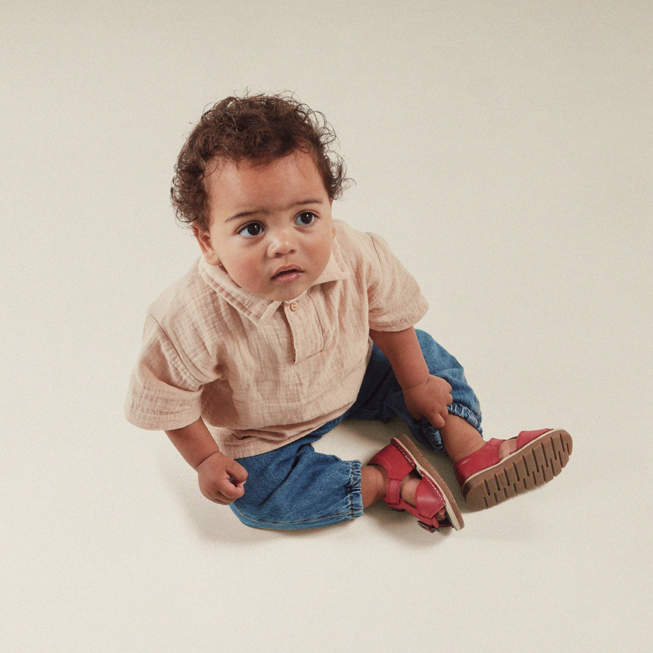 Playsun Toddler Red Leather Clarks Kids