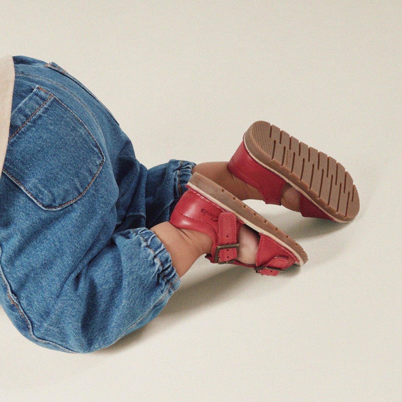 Playsun Toddler Red Leather Clarks Kids