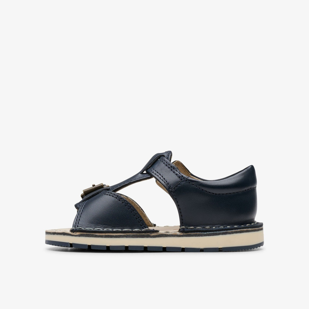 Playsun Toddler Navy Leather Clarks Babies|Kids
