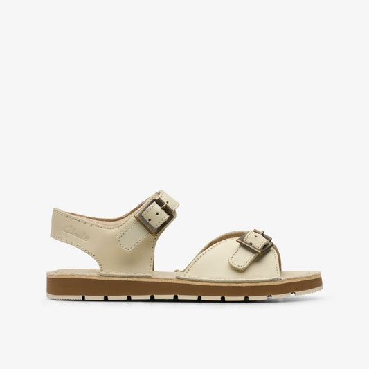 Playsun Kid Off White Leather Clarks Kids