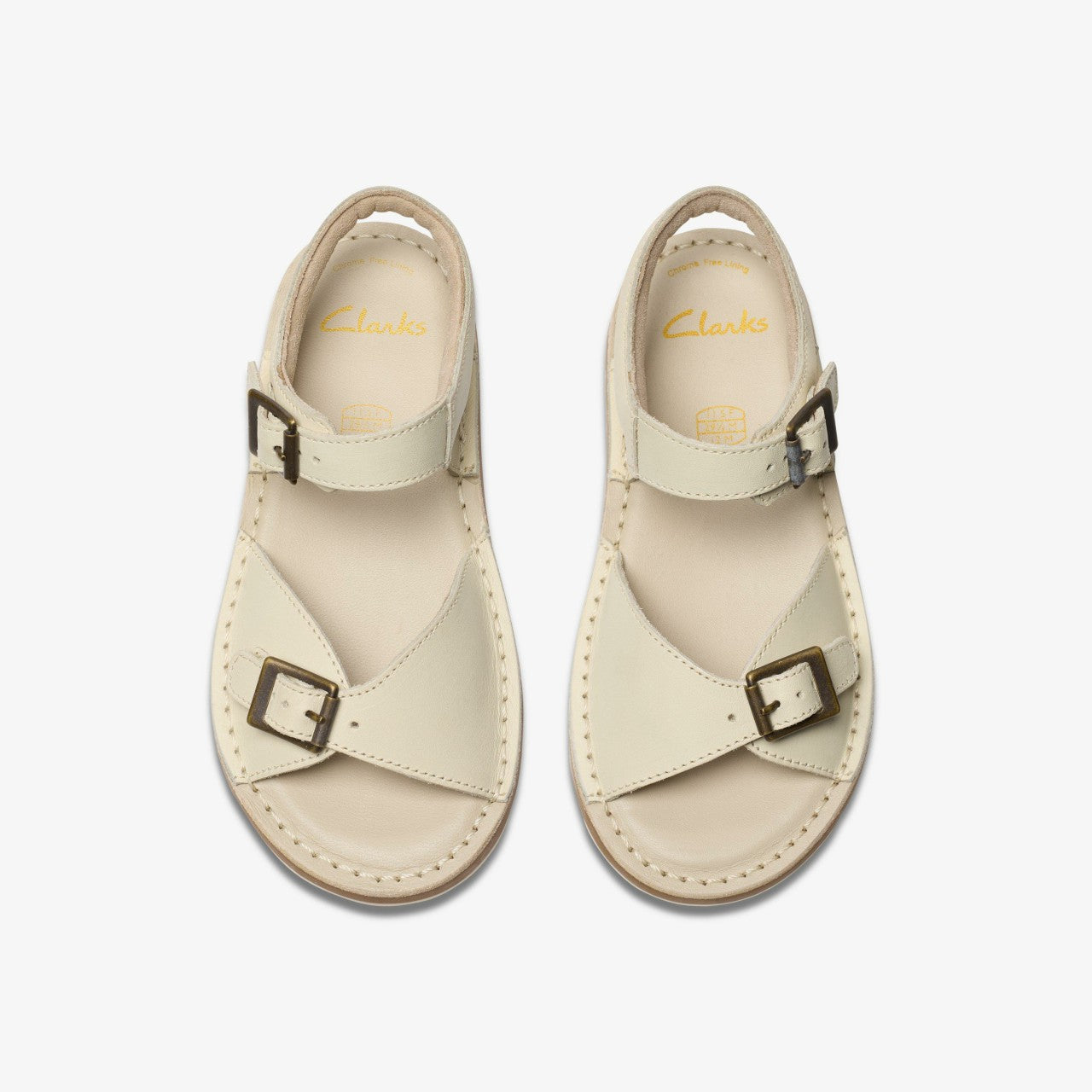 Playsun Kid Off White Leather Clarks Kids