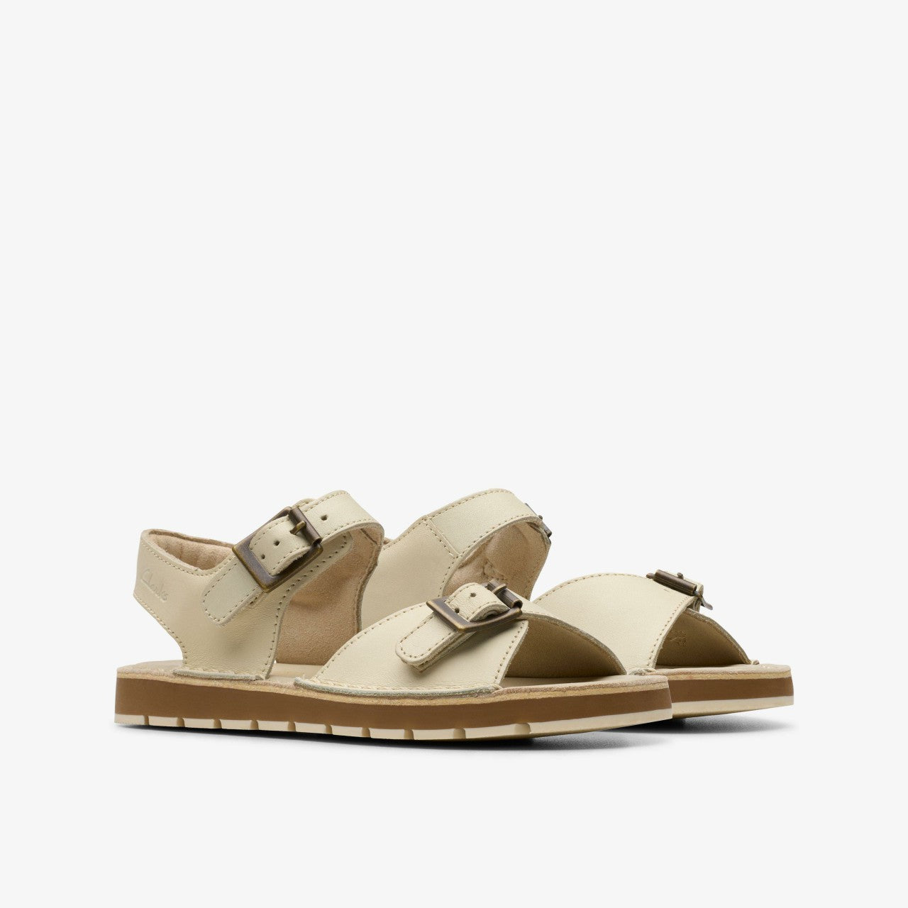 Playsun Kid Off White Leather Clarks Kids