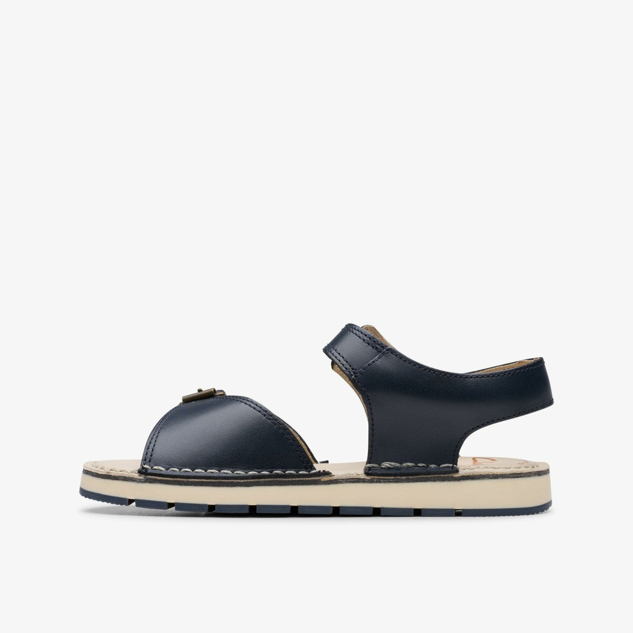 Playsun Kid Navy Leather Clarks Kids