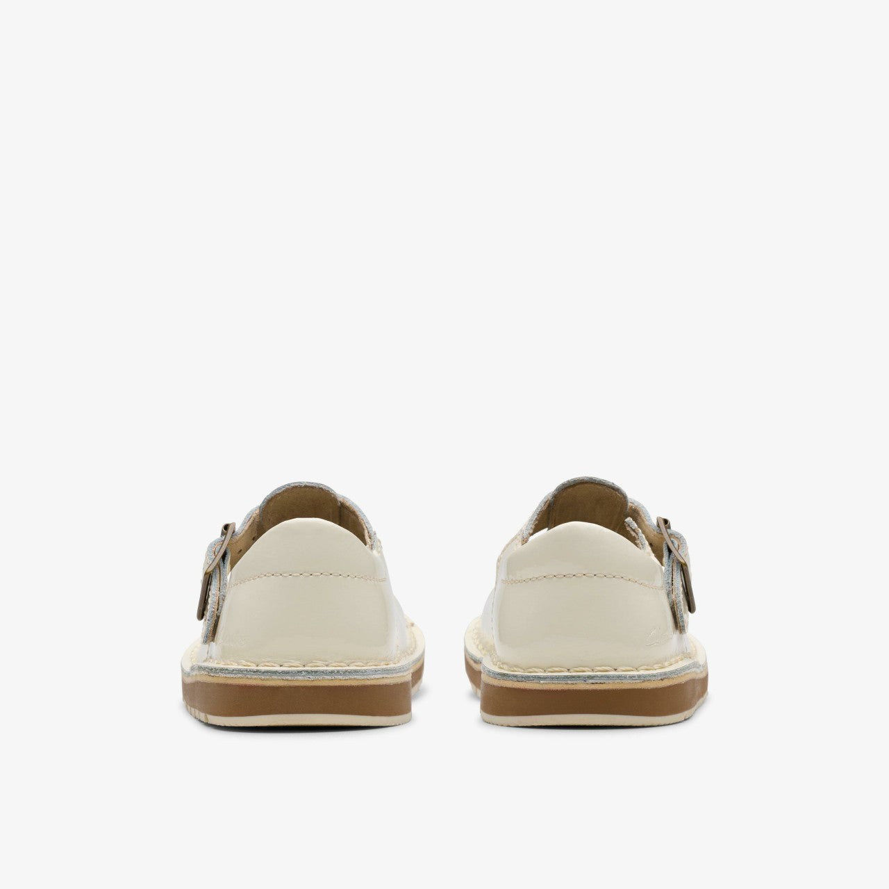 Joyful Skip Toddler White Patent Clarks Kids