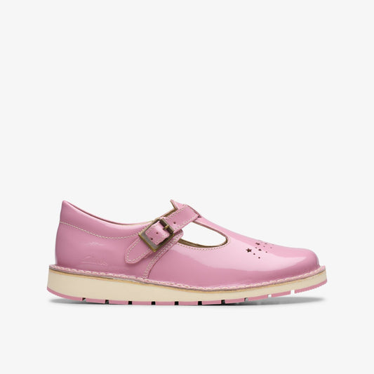 Joyful Skip Kid Pink Patent Clarks Kids