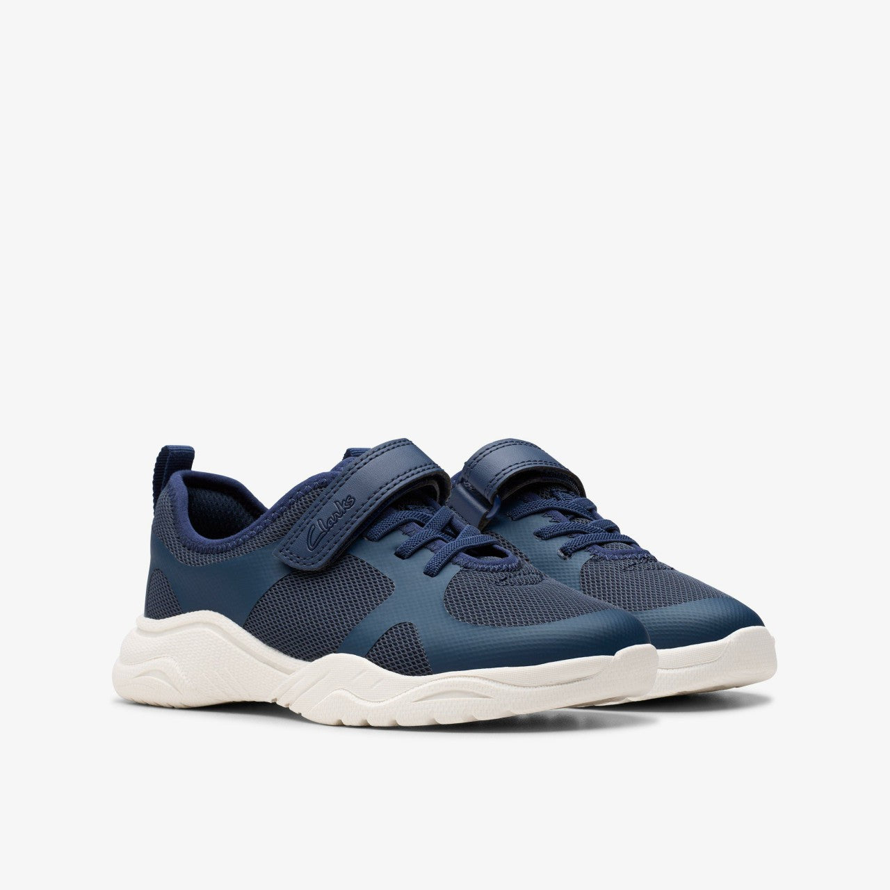 Feather Ath Kid Navy Clarks Kids
