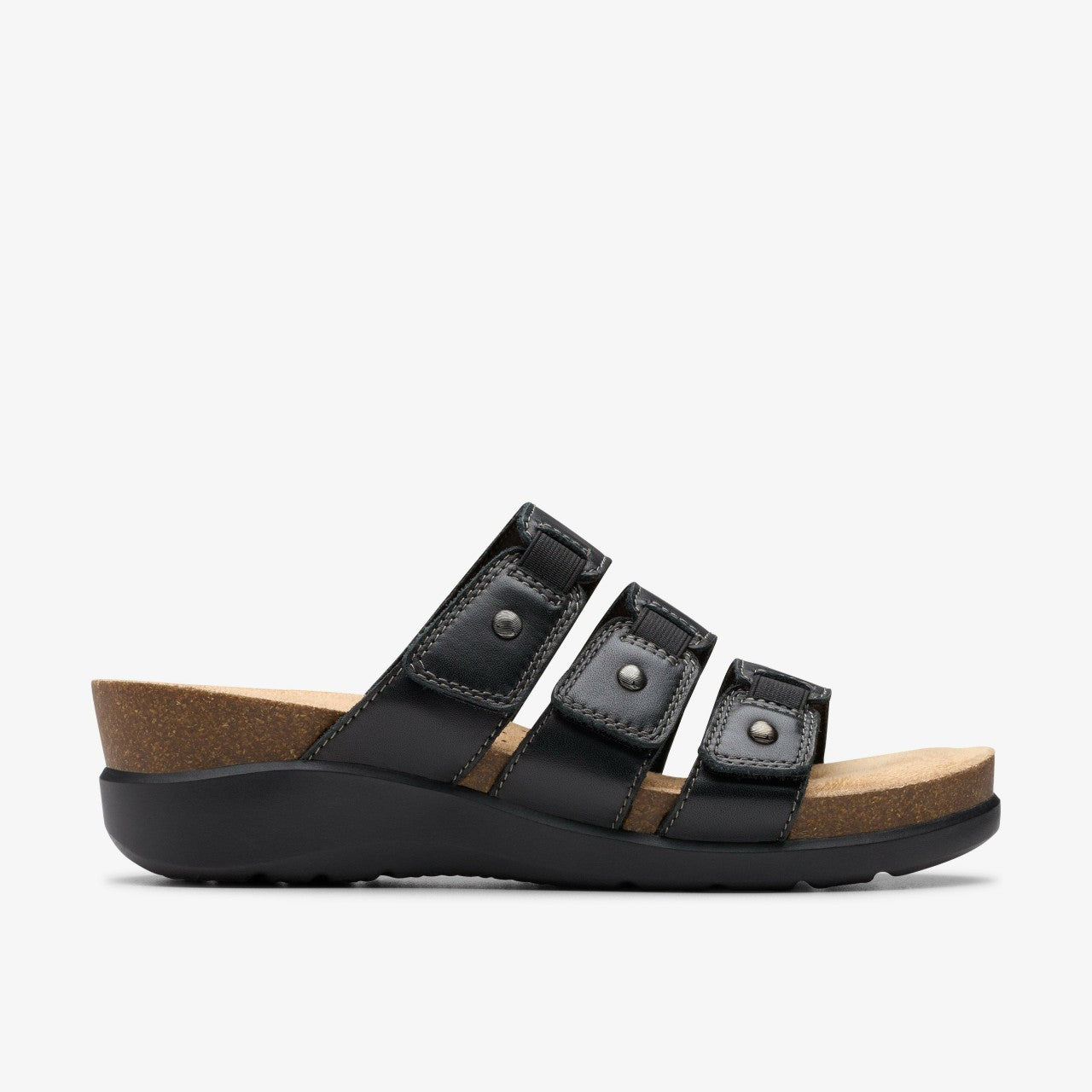 Calenne Lily Black Leather Clarks Women