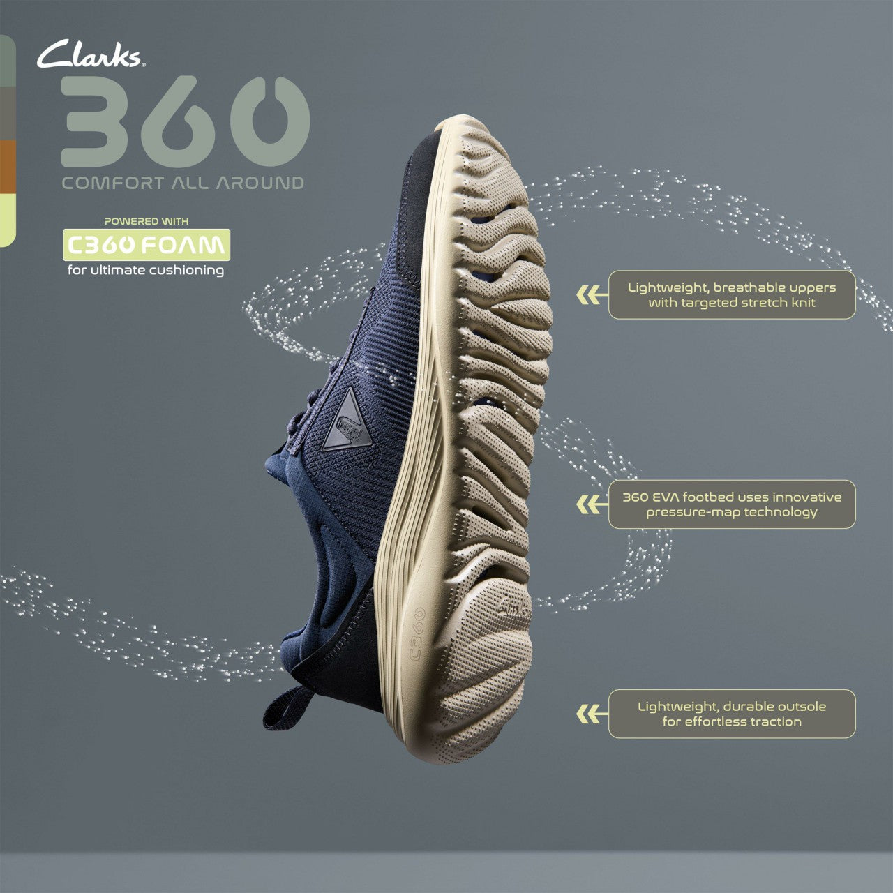 LT 360 Lo Navy Combination Clarks Men