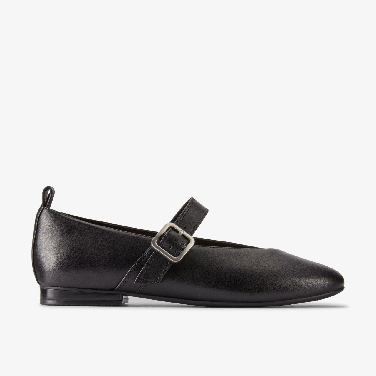 Fawna Bar Black Leather Clarks Women