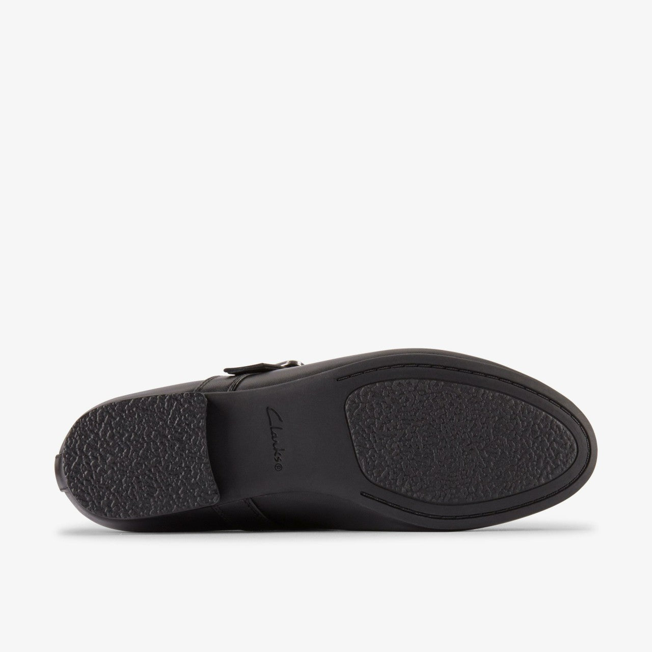 Fawna Bar Black Leather Clarks Women