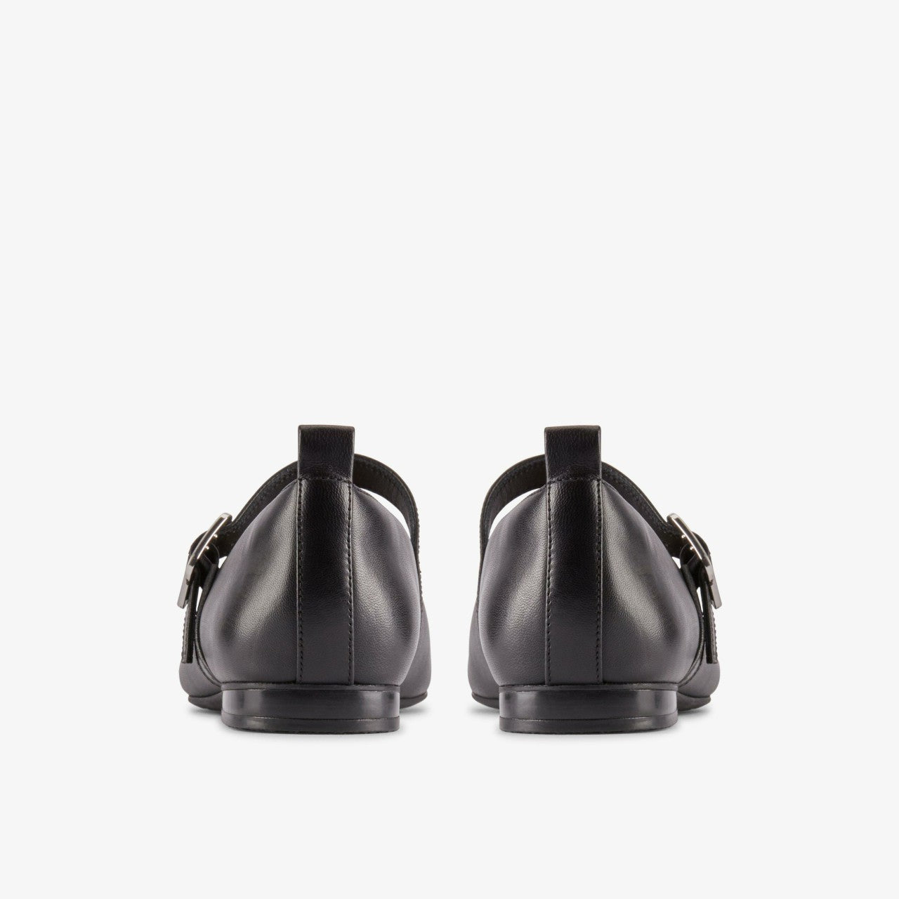 Fawna Bar Black Leather Clarks Women