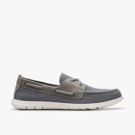 Flexway Tie Grey Combination Clarks Men