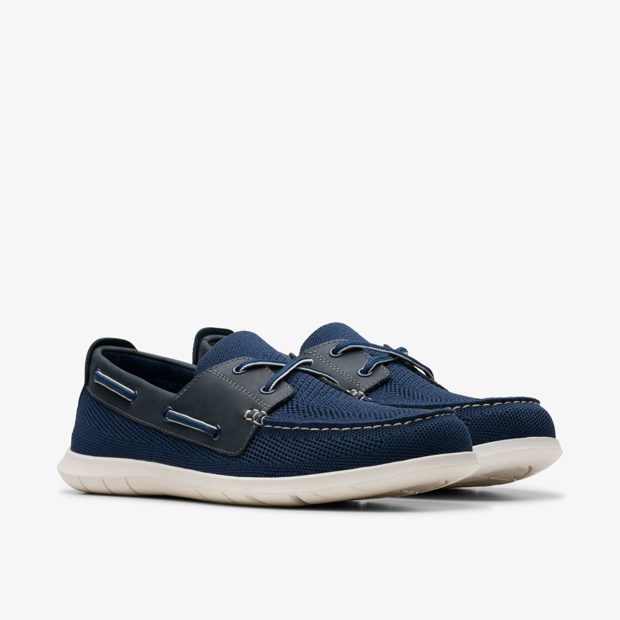 Flexway Tie Navy Combination Clarks Men