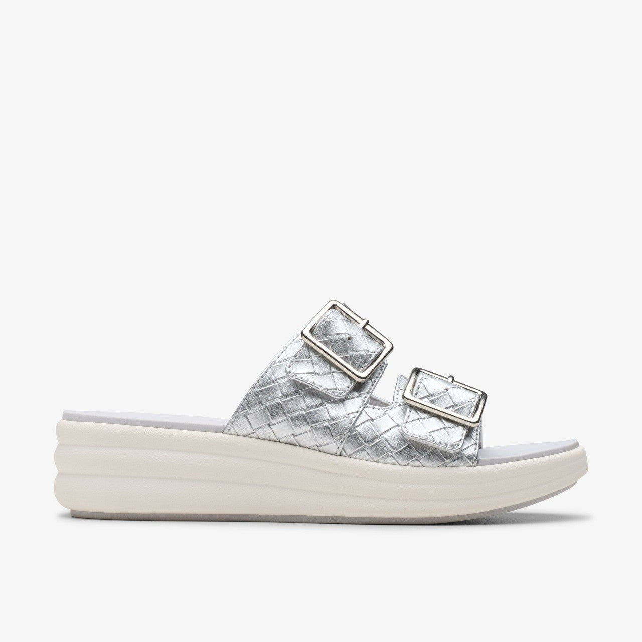 Drift Buckle Silver Metallic Clarks Women
