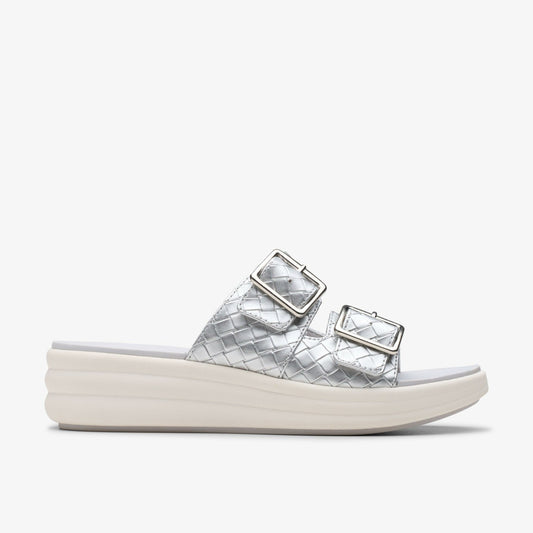 Drift Buckle Silver Metallic Clarks Women