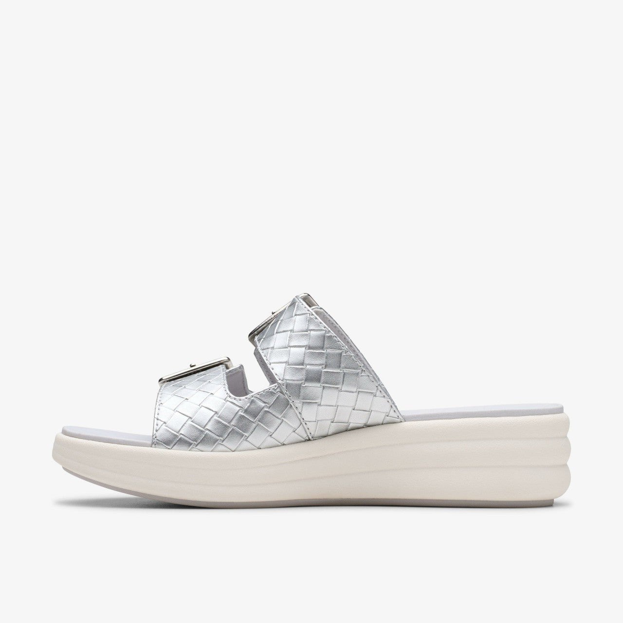 Drift Buckle Silver Metallic Clarks Women