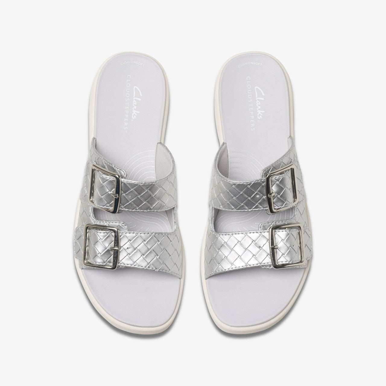 Drift Buckle Silver Metallic Clarks Women
