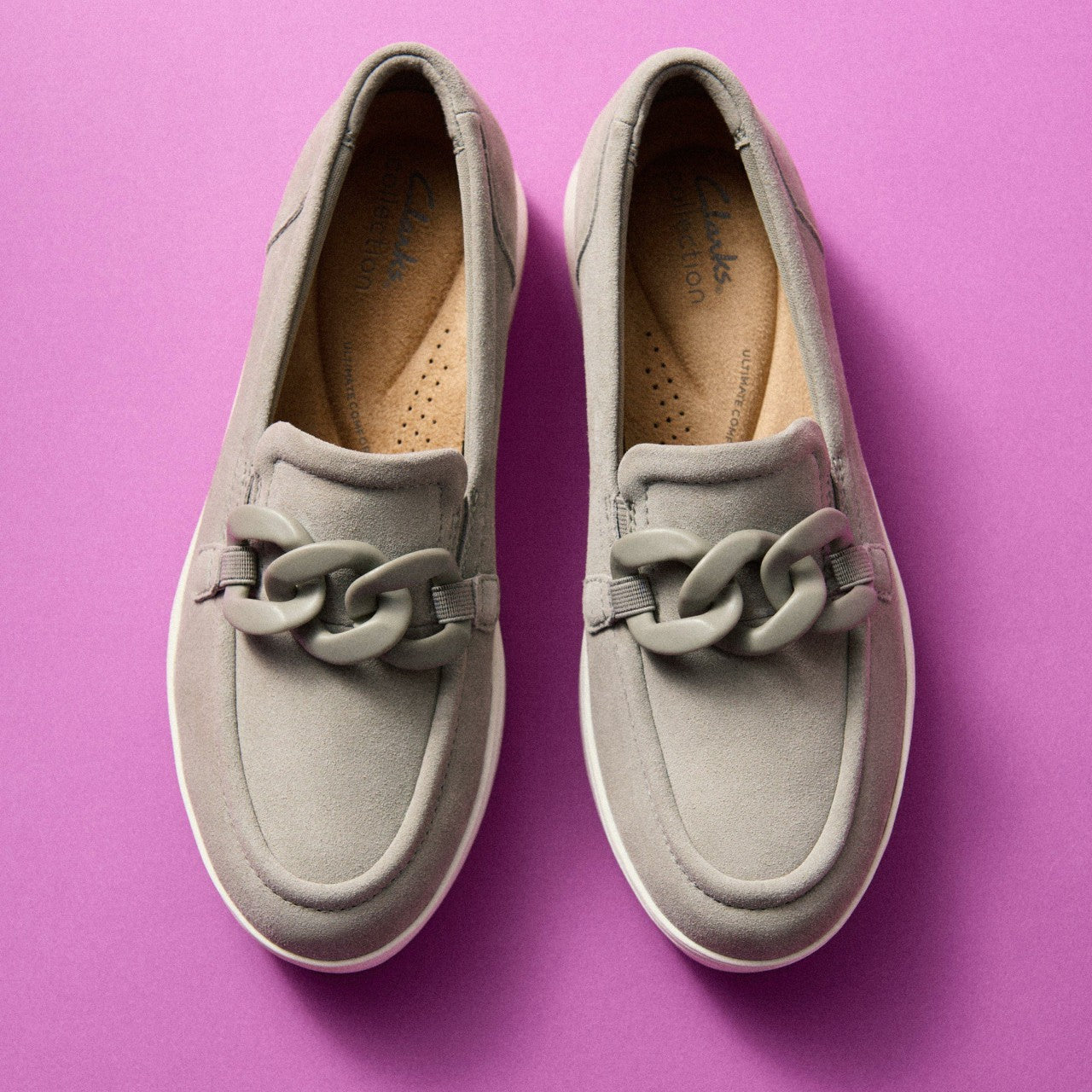 Zylah May Stone Suede Clarks Women