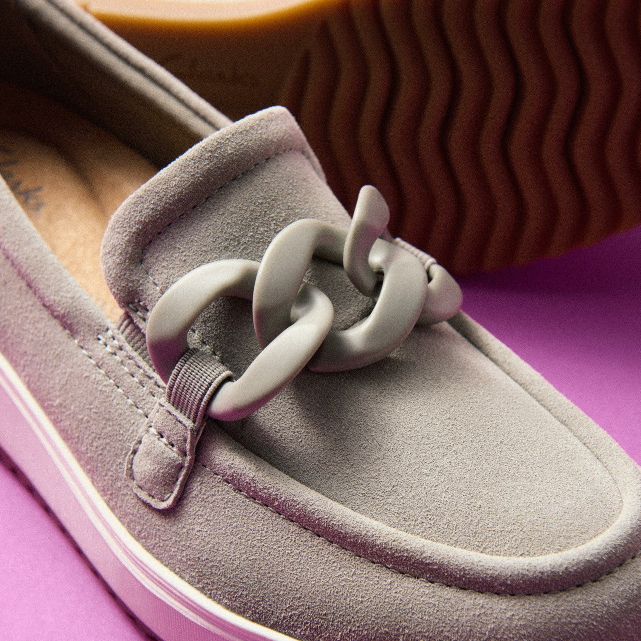 Zylah May Stone Suede Clarks Women