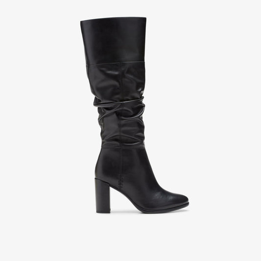 Freva 85 Slouch Black Leather Clarks Women