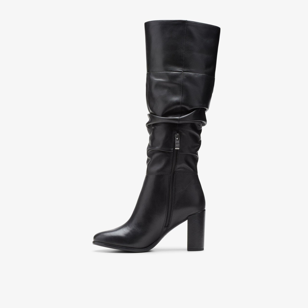 Freva 85 Slouch Black Leather Clarks Women