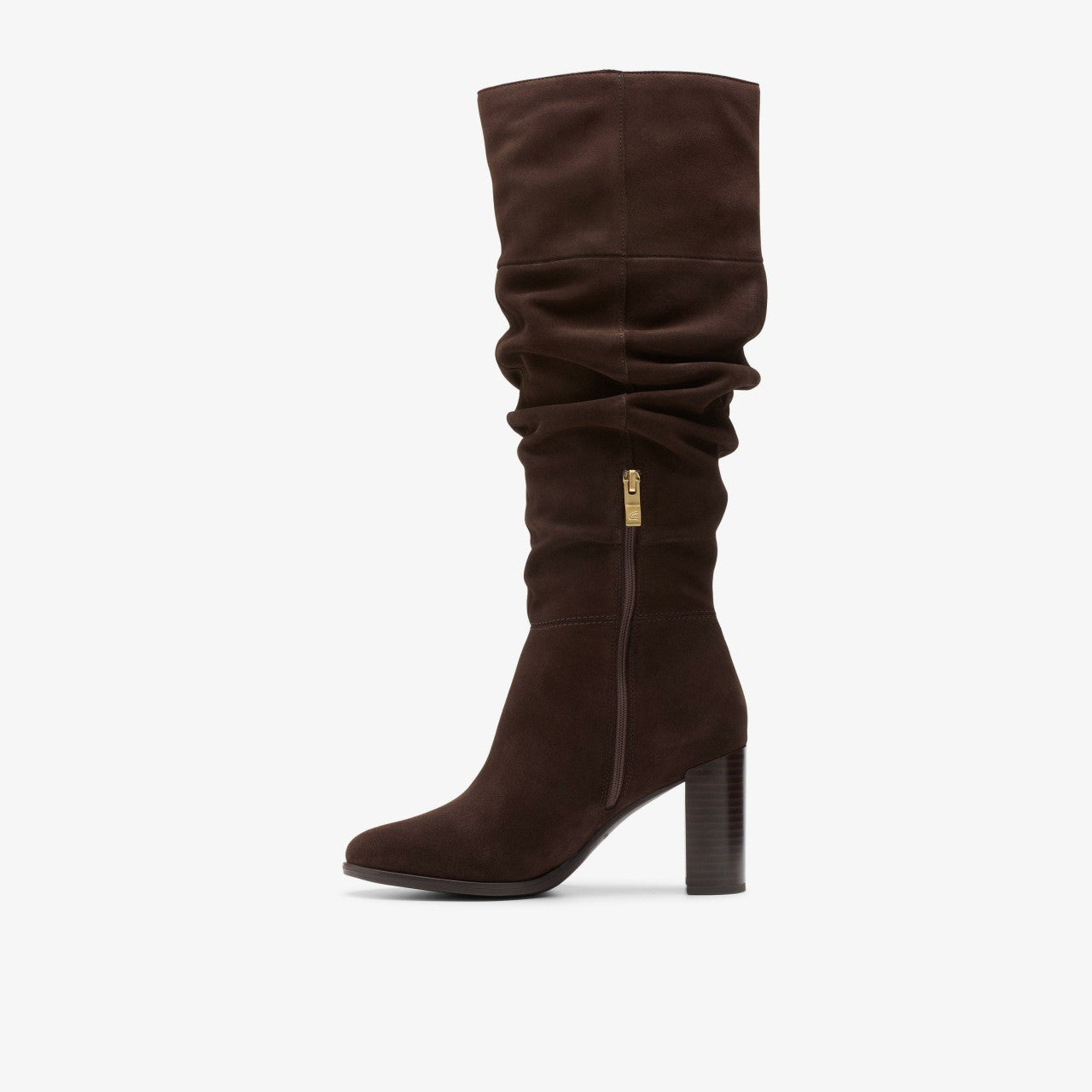Freva 85 Slouch Dark Brown Suede Clarks Women