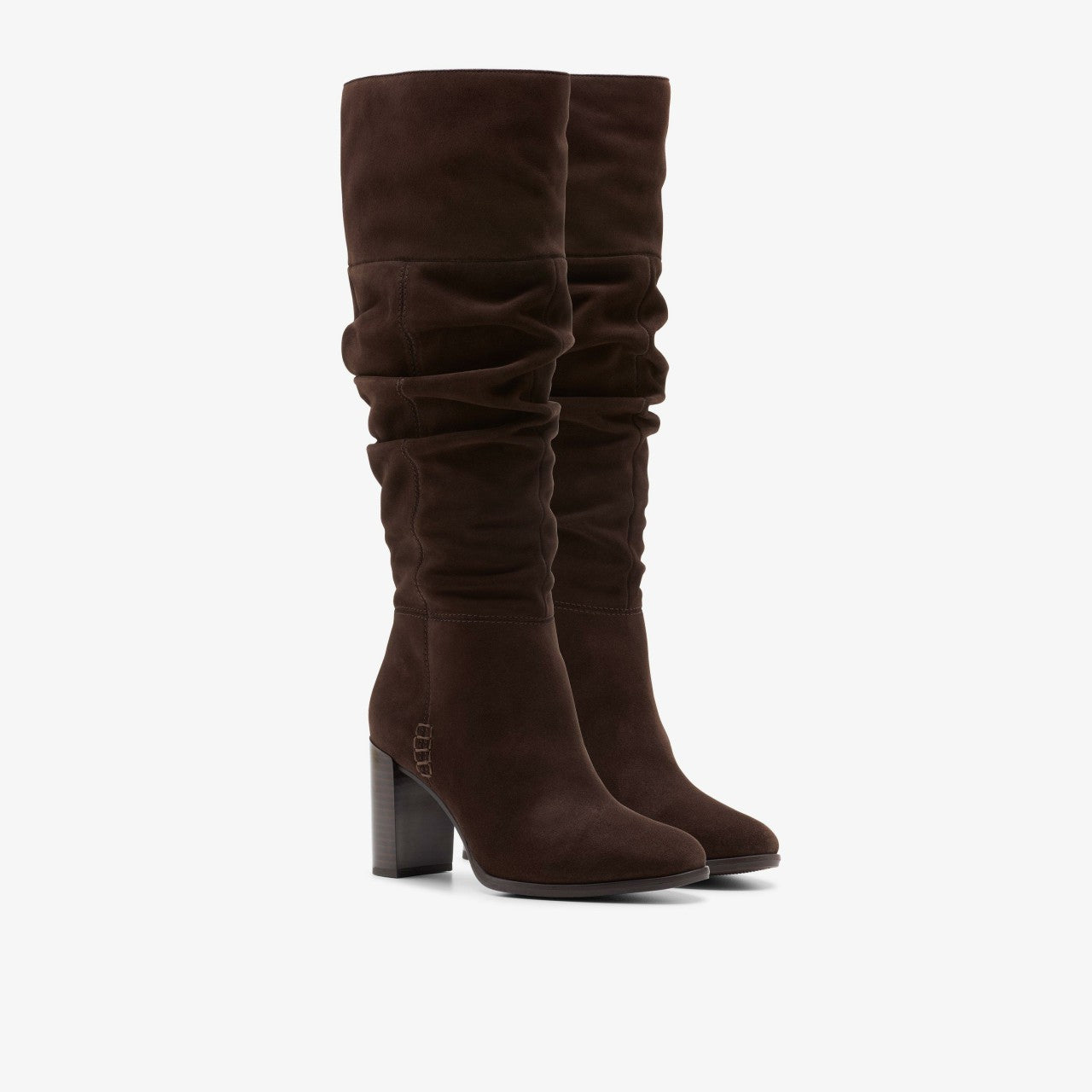 Freva 85 Slouch Dark Brown Suede Clarks Women