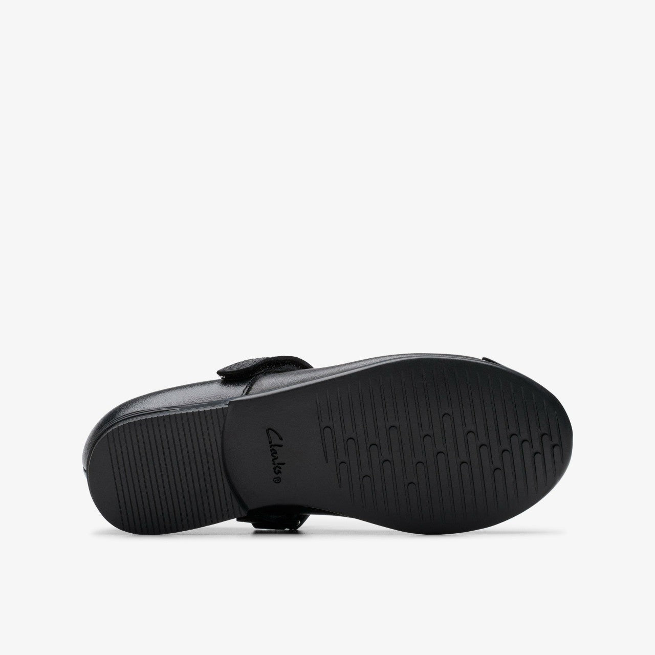 Finja Gem Kid Black Leather Clarks Kids