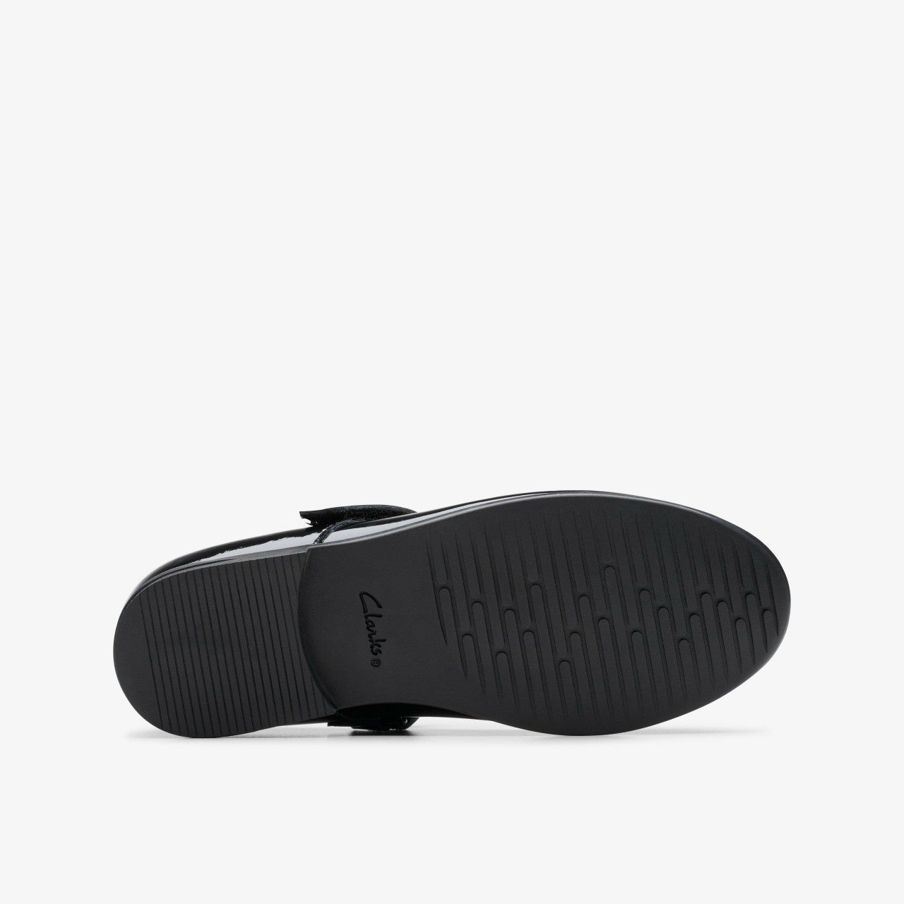 Finja Tap Older Black Patent Clarks Kids
