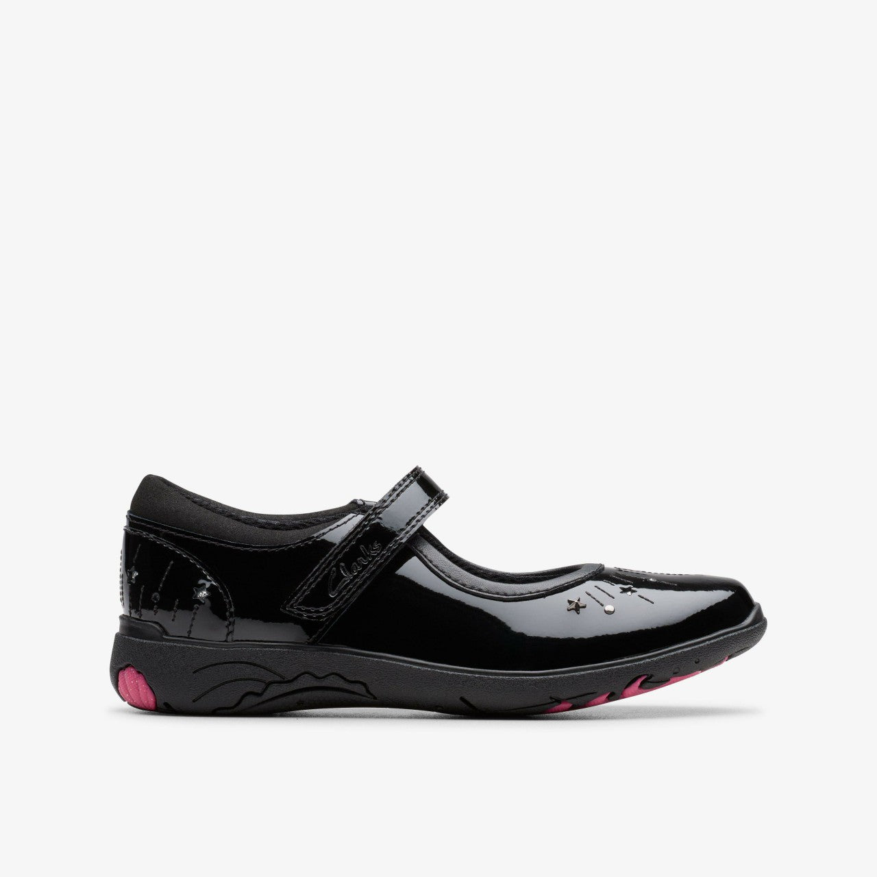 Relda Wish Kid Black Patent Clarks Kids
