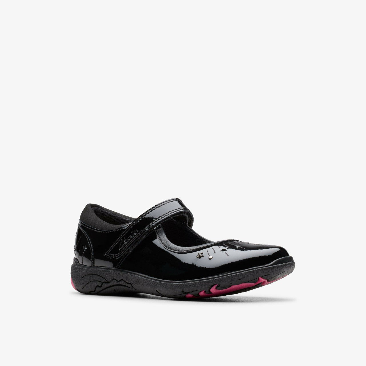 Relda Wish Kid Black Patent Clarks Kids